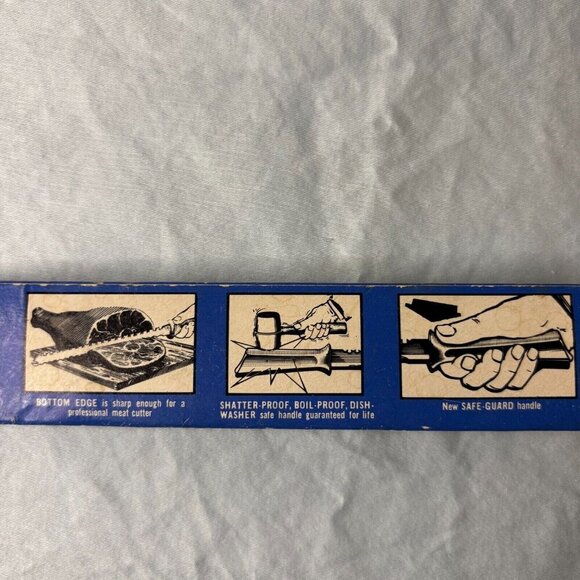 Vintage Quikut Quikkle Knife USA Chefs Slicing Bread Frozen Carving Food Blade - Picture 2 of 9